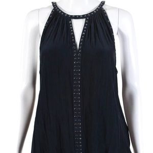 Ramy Brook Black studded halter